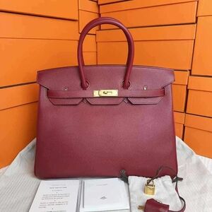 Hermes Red Satchel Bag Luxurious Leather Design